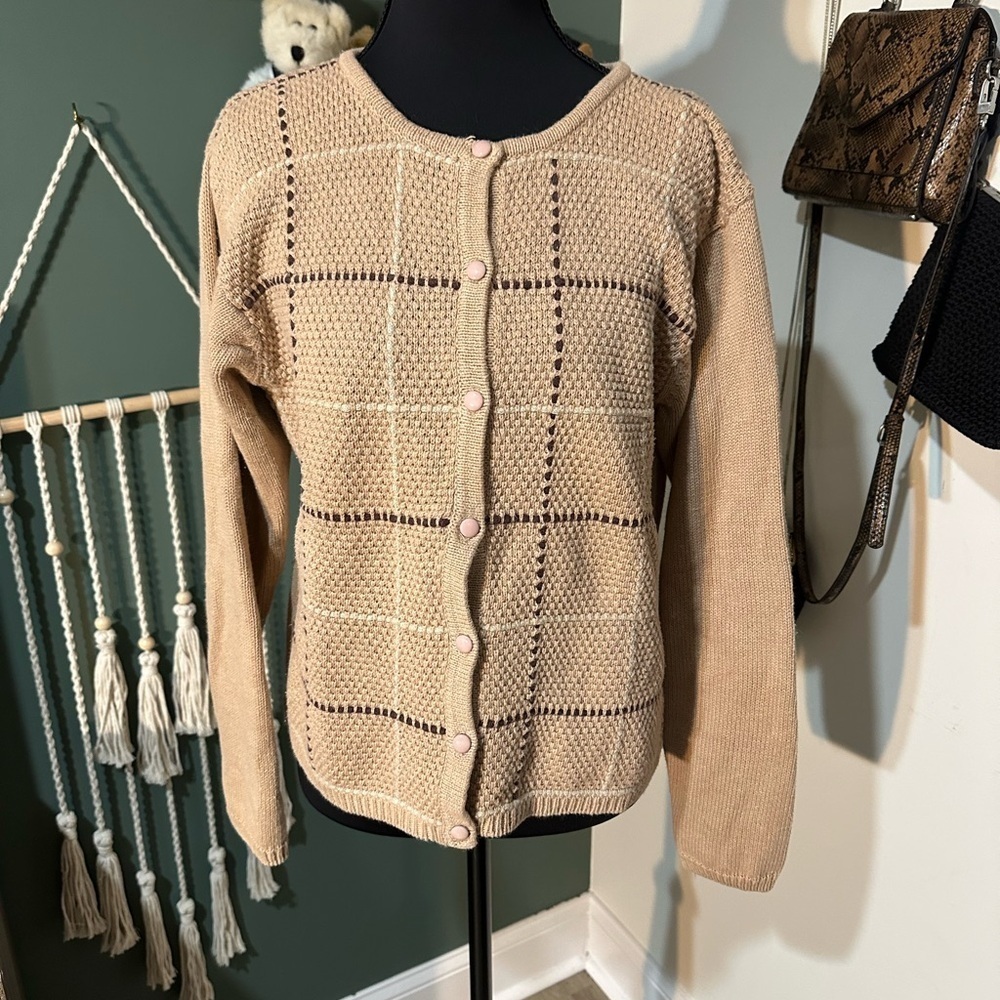 Vintage Dress Barn Button Front Cardigan size M